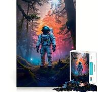 Rompecabezas de 1000 Piezas para Adultos Astronauta,Espacio Salvaje,Decoración de Corte preciso,Juguete cognitivo,Tiempo Libre,Regalo de cumpleaños (38x52cm)