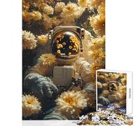 Rompecabezas de 1000 Piezas para Adultos Astronauta Flota Juguetes antiestrés Grandes Regalos y Juegos de relajación Cada Pieza es única - Tamaño 38x52cm