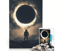 Rompecabezas de 1000 Piezas para Adultos: Astronauta Frente a un Agujero Negro, película interestelar sobre Agujeros Negros, Juguete Educativo, Ideal para Relajarse intelectualmente