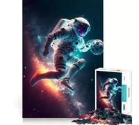 Rompecabezas de 1000 Piezas para Adultos Astronauta,Jugador de fútbol,diseño de Corte preciso,Divertido Juego Mental,Regalo para Relajarse y divertirse,Regalo de cumpleaños (50x75cm)