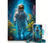 Rompecabezas de 1000 Piezas para Adultos Astronauta,Lugar Mágico,Encaja a la perfección,Arte,Desafío Mental,Diversión,Tiempo de Descanso,Juego,Regalo de Cumpleaños para la Mente (50x75cm)