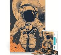 Rompecabezas de 1000 Piezas para Adultos Astronauta,Obstáculo,Bordes Finos,Manualidades,Juego Divertido para Pensar,Juego Relajante,Regalo de cumpleaños para Aficionados (38x26cm)