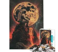 Rompecabezas de 1000 Piezas para Adultos Astronauta perdido en el Espacio Difícil y desafiante Una Obra de Arte Juegos educativos Apto para Mayores de 14 años (38x26cm)