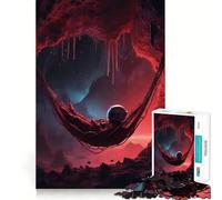 Rompecabezas de 1000 Piezas para Adultos Astronauta Relajante,decoración de Bordes limpios,Actividad Cerebral,diversión fácil,Regalo de cumpleaños para la Mente (50x75cm)