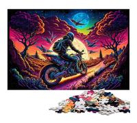 Rompecabezas de 1000 Piezas para Adultos, Astronauta, Rompecabezas de Madera, Juego de desafío Mental para Adolescentes y Familia, 50x75cm/19,68x29,52 Pulgadas