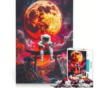 Rompecabezas de 1000 Piezas para Adultos: Astronauta Tocando la Guitarra, Juguete antiestrés, dificultad Alta, Ideal para añadir a la Lista de Deseos con Papá Noel 38x52cm