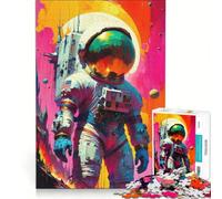 Rompecabezas de 1000 Piezas para Adultos: Astronauta Universo, Juegos educativos, para diversión Familiar, Colección de Artistas, Bellas Artes 38x26cm