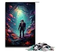 Rompecabezas de 1000 Piezas para Adultos Astronauta Viajando en el Espacio decoración Adolescentes a Partir de 12 años 75 x 50 cm