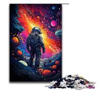 Rompecabezas de 1000 Piezas para Adultos Astronauta Viajando en el Espacio Juego de Rompecabezas decoración Adolescentes a Partir de 14 años 75 x 50 cm