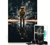Rompecabezas de 1000 Piezas para Adultos Astronauta,Viaje Espacial,Arte Impecable,Desafío Mental,Diversión,Tiempo de Descanso,Juego,Regalo de cumpleaños para la Mente (50x75cm)