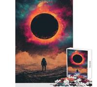 Rompecabezas de 1000 Piezas para Adultos Astronauta y Agujero Negro interestelar películas de Agujeros Negros Juguete para decoración de Pared Obra de Arte Regalo para Juego Educativo colección