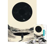 Rompecabezas de 1000 Piezas para Adultos Astronauta y Agujero Negro películas interestelares Juguetes educativos Juegos prácticos Ideas para Regalos educativos (tamaño 50x75cm)