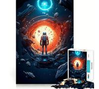 Rompecabezas de 1000 Piezas para Adultos Astronauta y lo Desconocido Diseño Limpio y Divertido Ideal para Decorar y concentrarse Pasar el Tiempo Libre Regalo Ideal o como pasatiempo