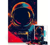 Rompecabezas de 1000 Piezas para Adultos Astronautas en la Luna,Ascenso,Corte nítido,Decoración,Concentración,Juego Divertido,Tiempo Libre,Regalo de cumpleaños,Afición (38x52cm)