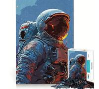 Rompecabezas de 1000 Piezas para Adultos Astronautas Un Juego de ingenio y diversión para Adultos Ideal para Relajarse y Disfrutar cumpleaños o como pasatiempo (50x75cm)