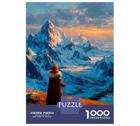 Rompecabezas De 1000 Piezas para Adultos At The Summit - Where Silence Touches The Sky Rompecabezas Juguetes Antiestrés Decoración del Hogar Difícil Y Desafiante 38x26cm/1000pcs