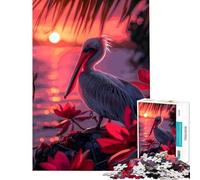 Rompecabezas de 1000 Piezas para Adultos Atardecer en Pelican Rock Juego Educativo Juguete Intelectual Regalo de cumpleaños desafío difícil (tamaño 38x52cm)