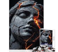 Rompecabezas de 1000 Piezas para Adultos Atenea Diosa Griega Juego Educativo para Mejorar la Memoria Juguetes de decoración para el hogar con Piezas de Formas aleatorias Que encajan Perfectamente