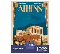 Rompecabezas De 1000 Piezas para Adultos Athens Travel Rompecabezas para Adultos Juguete Decoración De Pared Decoración del Hogar Interacción Entre Padres E Hijos 52x38cm/1000pcs