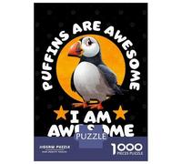 Rompecabezas De 1000 Piezas para Adultos Atlantic Puffin Rompecabezas para Adultos Juego Familiar Mejora La Memoria Regalos Y Cumpleaños Únicos 38x26cm/1000pcs