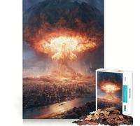 Rompecabezas de 1000 Piezas para Adultos Atomic Blast Fine Edge Craft Thinking Fun Game Relax Game Play Regalo de cumpleaños para Aficionados (50x75cm)