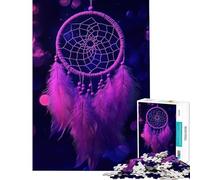 Rompecabezas de 1000 Piezas para Adultos atrapasueños Morado Actividades Divertidas en casa Juego difícil e Imposible Apto para Mayores de 14 años 38x26cm