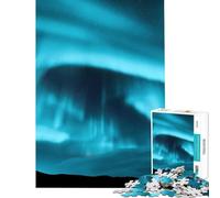 Rompecabezas de 1000 Piezas para Adultos Aurora Boreal Islandia Juego desafiante Juguetes Juegos educativos Carrera de Velocidad Manual Regalo para cumpleaños (Tamaño 38x26cm)