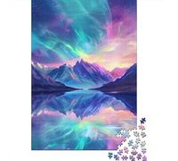 Rompecabezas De 1000 Piezas para Adultos Aurora Borealis Reflections-2 Rompecabezas para Adultos Juegos Relajantes Pero Divertidos Y Humorísticos Juego Desafiante Regalos 70x50cm/1000pcs