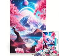 Rompecabezas de 1000 Piezas para Adultos: Aurora Celestial, Juego de ingenio, desafiante para completar, fortalece el Amor Entre Parejas 38x52cm