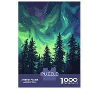 Rompecabezas De 1000 Piezas para Adultos Aurora Forest Rompecabezas para Adultos Juegos Divertidos Una Obra De Arte Oferta como Regalos para Toda La Familia 38x26cm/1000pcs