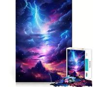 Rompecabezas de 1000 Piezas para Adultos Aurora Serenade,diseño de Bordes Finos,Ideal para Manualidades,diversión y relajación cumpleaños y para Aficionados (38x52cm)