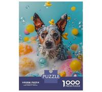 Rompecabezas De 1000 Piezas para Adultos Australian Cattle Dog Rompecabezas para Adultos Juegos Divertidos Pero Divertidos Y Humorísticos Desafiantes De Completar 70x50cm/1000pcs