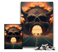 Rompecabezas de 1000 Piezas para Adultos Autopista al Infierno, Rompecabezas para Adultos, Idea de Regalo de cumpleaños, desafiante Juego de ingenio, tamaño 26x38cm