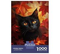 Rompecabezas De 1000 Piezas para Adultos Autumn Cat'S Gaze -1 Rompecabezas para Adultos Juego Práctico Decoración del Hogar Regalos De Cumpleaños Y Únicos 52x38cm/1000pcs