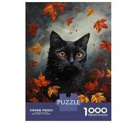 Rompecabezas De 1000 Piezas para Adultos Autumn Cat'S Gaze -3 Rompecabezas para Adultos Juegos De Relajación Regalo De Cumpleaños Interacción Entre Padres E Hijos 38x26cm/1000pcs
