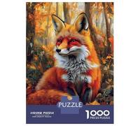 Rompecabezas De 1000 Piezas para Adultos Autumn Fox in Woods-3 Rompecabezas para Adultos Juguetes Antiestrés Difícil Difícil Y Desafiante 52x38cm/1000pcs