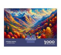 Rompecabezas De 1000 Piezas para Adultos Autumn Mountain Landscape Rompecabezas para Adultos Juego De Ingenio Desafío Difícil Desafiante De Completar 38x26cm/1000pcs