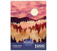 Rompecabezas De 1000 Piezas para Adultos Autumn Sunset Rompecabezas para Adultos Juego De Ingenio Patrón De Ensamblaje Oferta como Regalo para Toda La Familia 38x26cm/1000pcs