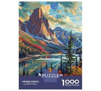 Rompecabezas De 1000 Piezas para Adultos Auyuittuq National Park Canada Landscape Rompecabezas para Adultos Juego De Ingenio Pero Divertido Y Humorístico 38x26cm/1000pcs