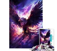 Rompecabezas de 1000 Piezas para Adultos Ave Fénix Mística Juego Educativo desafío Juguete Juego práctico decoración para el hogar Regalos de Amigo Invisible (tamaño 50x75cm)