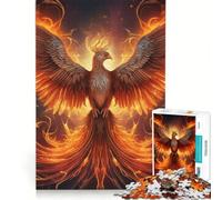 Rompecabezas de 1000 Piezas para Adultos Ave Fénix Mística Juegos Educativos Análisis y Lógica Regalos para Mujeres 38x52cm