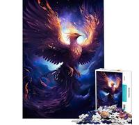 Rompecabezas de 1000 Piezas para Adultos Ave Fénix Mística Juguetes adictivos para Cultivar la Paciencia Juego práctico Un desafío difícil Regalo de cumpleaños (Tamaño 38x52cm)