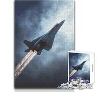 Rompecabezas de 1000 Piezas para Adultos, avión de Combate en Vuelo, Juego de desafío único, Carrera de Velocidad Manual, Juguete Educativo, tamaño 38x52cm