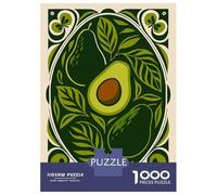 Rompecabezas De 1000 Piezas para Adultos Avocado Art Nouveau Illustration Rompecabezas para Adultos Juegos Relajantes Difícil Difícil Cumpleaños Y Navidad 70x50cm/1000pcs