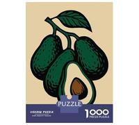 Rompecabezas De 1000 Piezas para Adultos Avocado Branch Illustration Rompecabezas para Adultos Juego De Ingenio Pero Divertido Y Humorístico Regalos De Cumpleaños Y Únicos 38x26cm/1000pcs