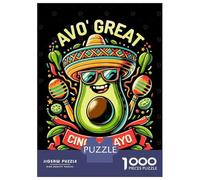 Rompecabezas De 1000 Piezas para Adultos Avocado Great Cinco Mayo Rompecabezas Juegos Familiares Difícil Difícil Cumpleaños Y Navidad 52x38cm/1000pcs