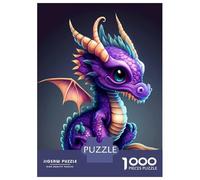Rompecabezas De 1000 Piezas para Adultos Baby Dragon Cute Rompecabezas para Adultos Juguetes Antiestrés Análisis Y Lógica Desafiante De Completar 38x26cm/1000pcs