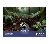 Rompecabezas De 1000 Piezas para Adultos Badger in Forest Rompecabezas para Adultos Juguetes DIY Regalos para Mujeres Cumpleaños Y Navidad 70x50cm/1000pcs