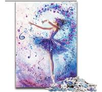 Rompecabezas de 1000 Piezas para Adultos, Bailarina de Ballet, Apto para Mayores de 14 años, Juego Intelectual, Juego Educativo para cumpleaños y Navidad (tamaño 26x38cm)
