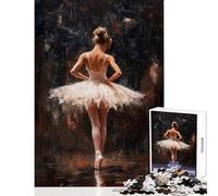 Rompecabezas de 1000 Piezas para Adultos Bailarina de Ballet en el Centro de atención Juguetes antiestrés Grandes Regalos y Juguetes para Juegos educativos Entrena tu Cerebro y Tus Manos 50x75cm